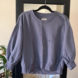 Abercrombie & Fitch Bubble Sleeve Crew Sweatshirt